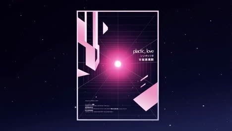 synthwave poster design