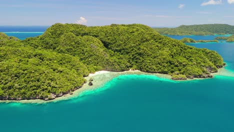 secluded beach on remote island in fiji's lau region