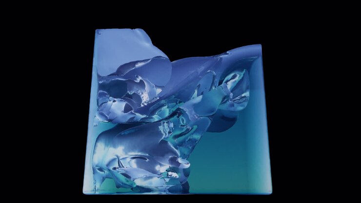 Riempimento di serbatoio d'acqua trasparente su sfondo trasparente