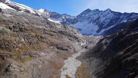 cumbres nevadas escarpadas cerca de weissee gletscherwelt en el parque nacional de hohe tauern, uttendorf, salzburgo, austria