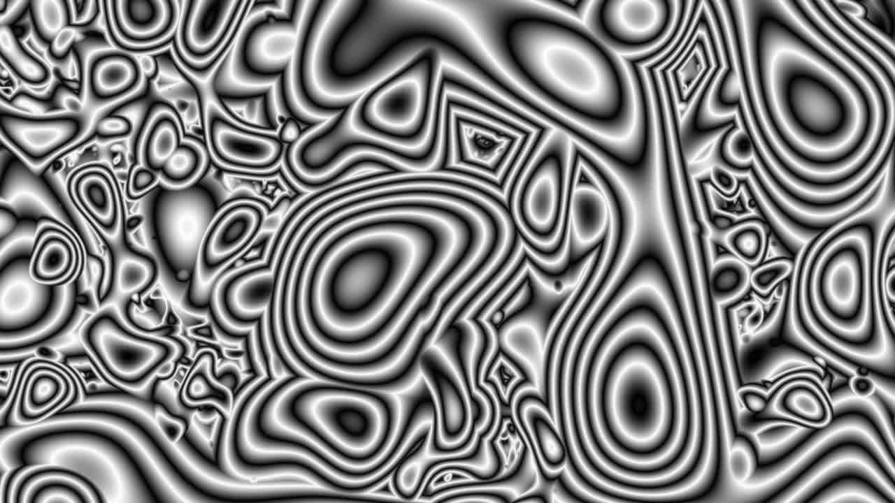 bloques cuadrados en movimiento, animación de la transformación de la superficie de fondo negro a blanco, bloques abstractos de fondo, miles de bloques moviéndose en un cuadrado, formas cuadradas que causan fatiga visual.