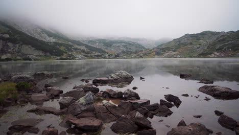 the fish lake in rila mountain, bulgaria