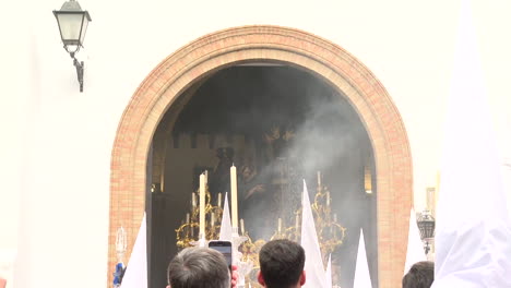 Religious Procession in a Spanish Church