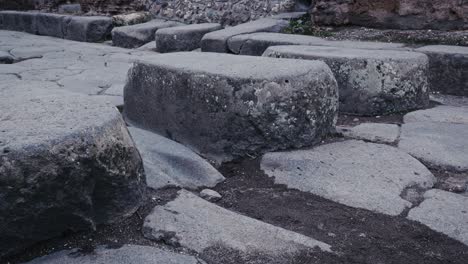 stepping stones of pompeii's ancient streets