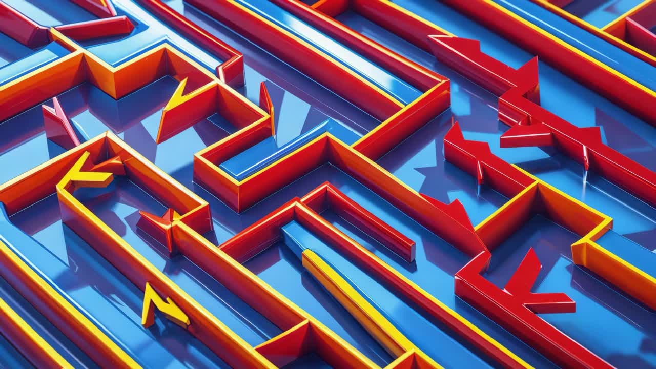 Abstract Maze Patterns