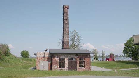 exterior of cukrownia żnin arche hotel in old sugar factory in poland