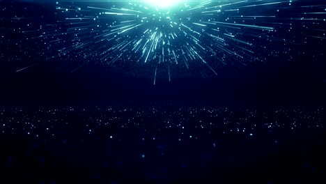 particles blue dust abstract light bokeh motion titles cinematic background loop