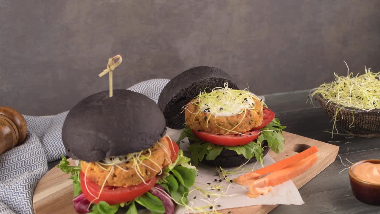 hamburguesas de verduras a la parrilla