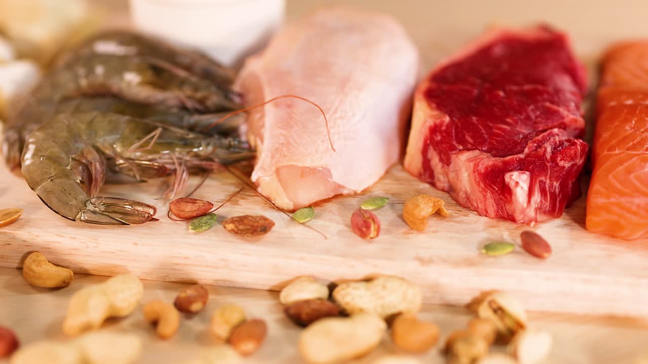 Assorted Protein Foods and Nuts