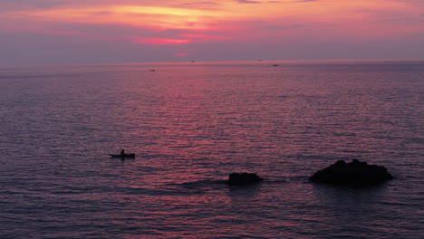 fisherman's sunset at sea