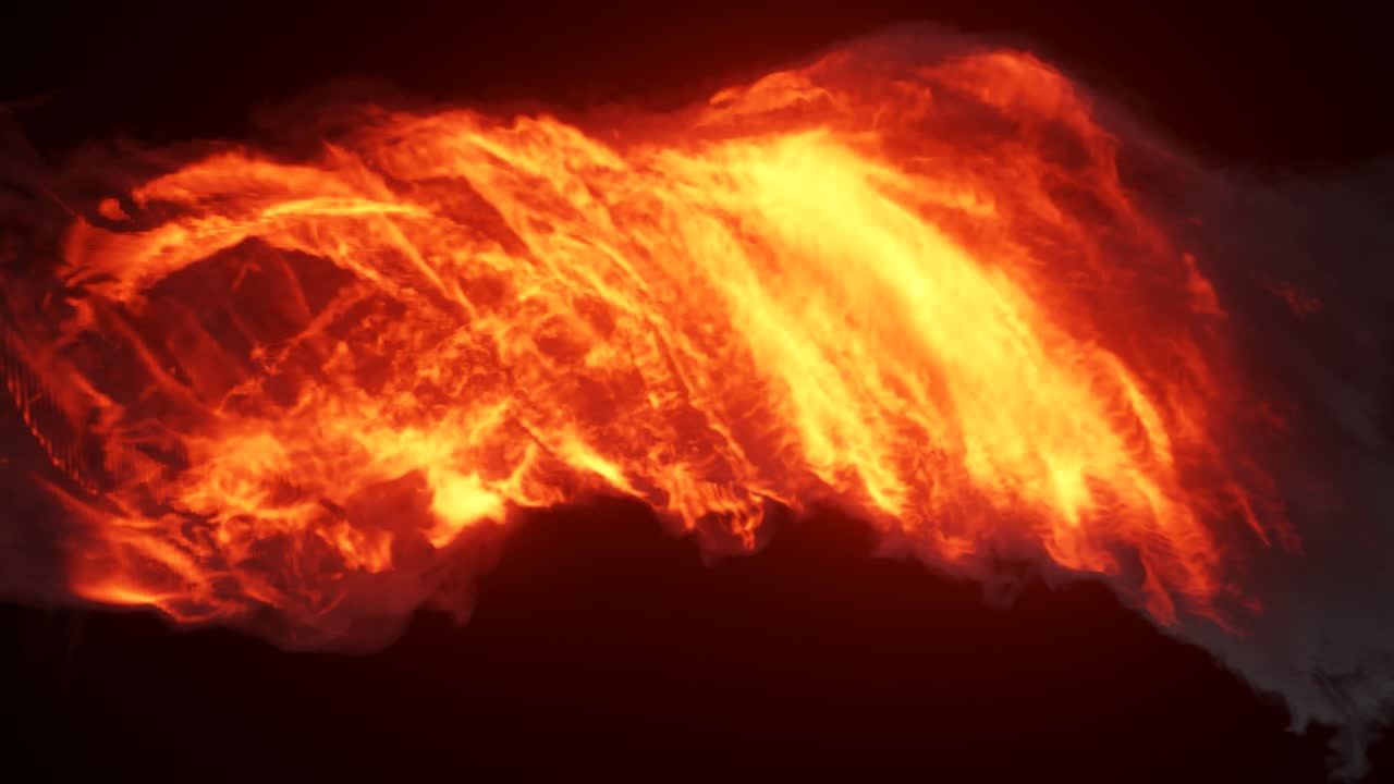 추상적인 불과 연기가