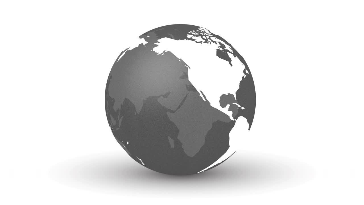 modelo de vidrio del planeta oscuro de la tierra abstracto de movimiento de bucle sin costuras de fondo