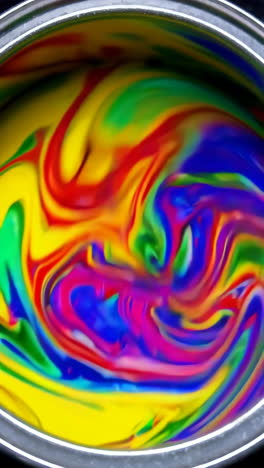 colorful swirls of paint