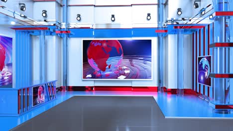 3d virtual tv studio news