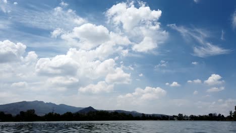 motionlapse, in the lagoon of the village of axotlan