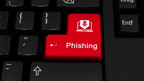 phishing key on a keyboard