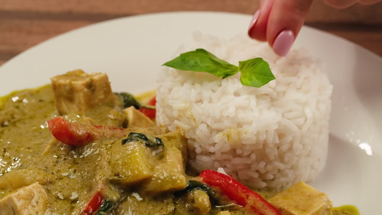 Green Curry and Rice