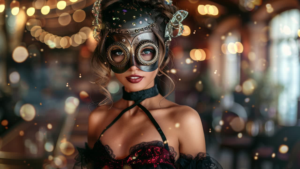 여성 vr 헤드과 함께 ai로 만들어진 기술