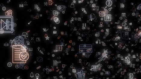 abstract digital icons