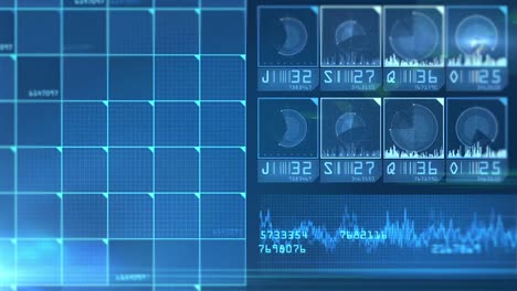 seguimiento de radar de pantalla hud pulsante