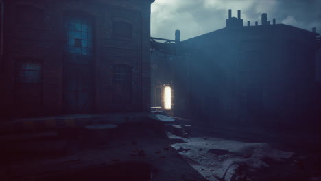 old-dark-factory-warehouse-alley-at-night