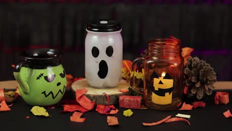 frascos espeluznantes de halloween