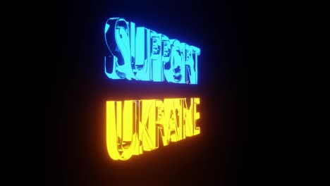 support ukraine rotated text animation loop background