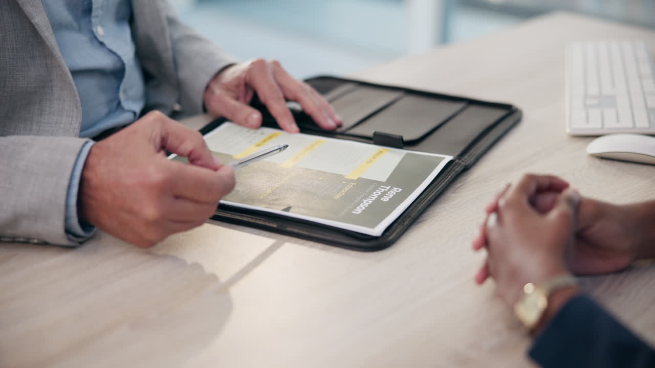 Job interview with resume review