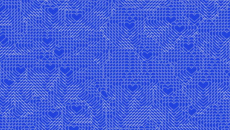 blue heart pattern