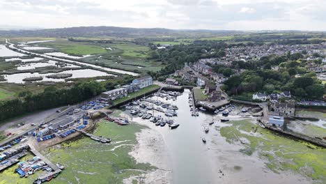 Bembridge-Harbour-Isle-Of-Wight-Großbritannien-Drohne,-Luftaufnahme