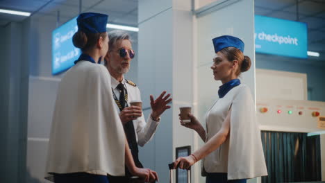 airport staff interaction