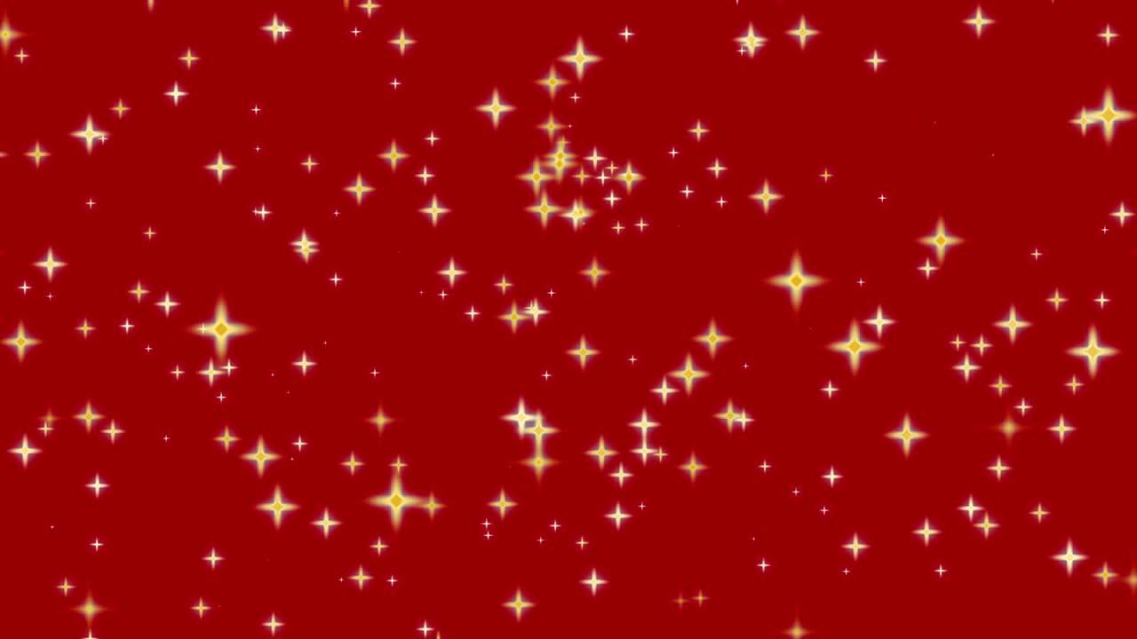 빨간 바탕에 노란색 별이 빛나고 있습니다.