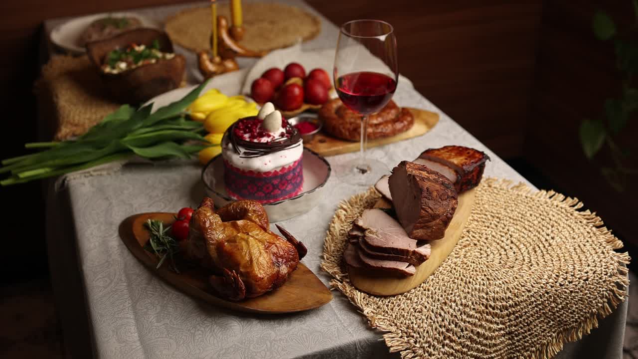 пасхальный обеденный стол