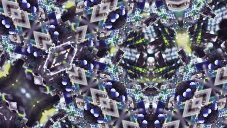 abstracto kaleidoscopio analógico de la placa de circuito patrón de mandala