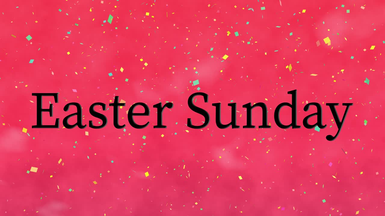 Domenica di Pasqua evento animazione testo motion graphics