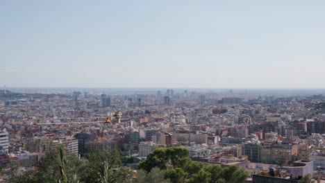 panorama from parc guell pan left 4k 30fps