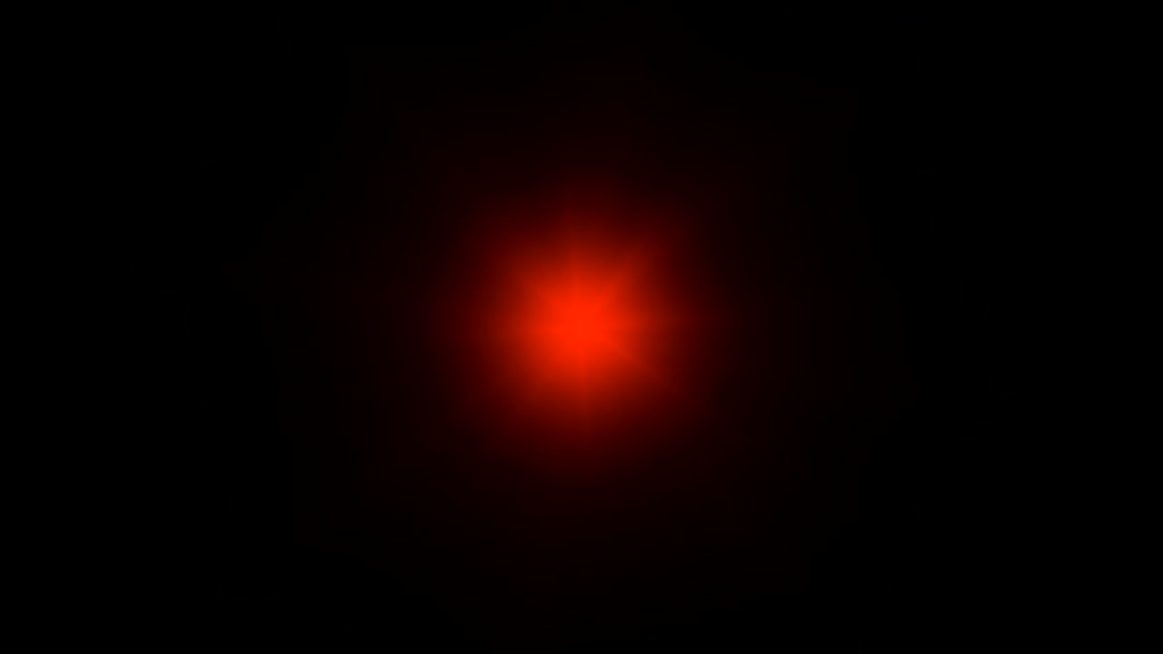 Flickering red star motion graphics with night background