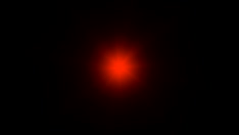 gráficos de movimiento de estrella roja parpadeante con fondo nocturno