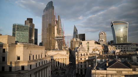 a busy day within the city of london underneath 22 bishopsgate