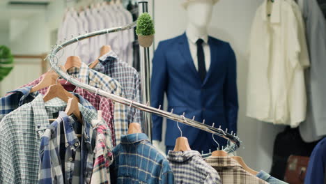 Elegant-selection-of-shirts-on-hangers