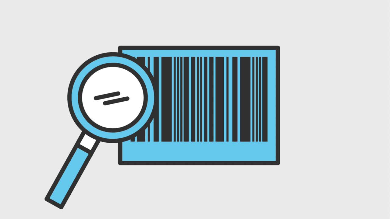 etiqueta de búsqueda de código de barras de marketing