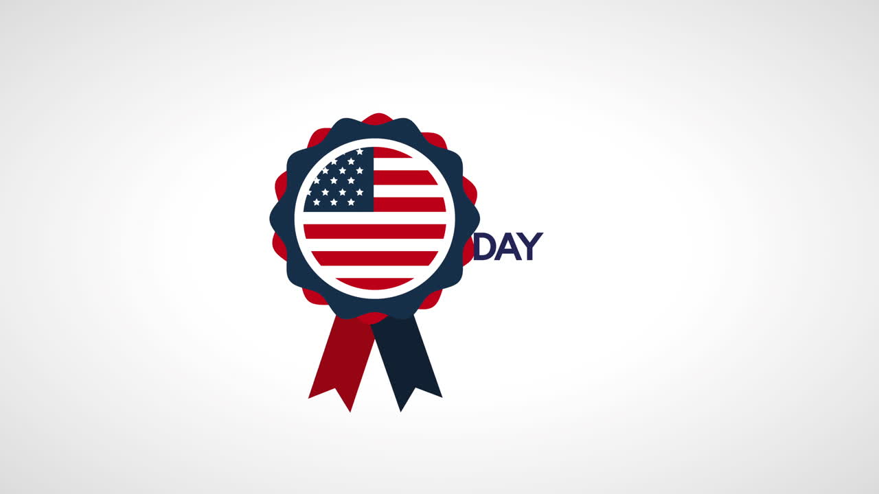 usa labor day celebration with medal