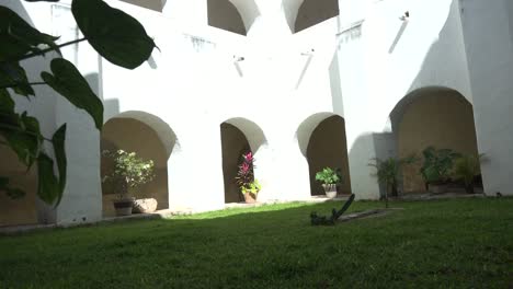 Kloster-San-Antonio-Garden-In-Yucatan,-Mexiko