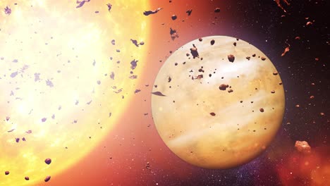destrucción del planeta por el sol