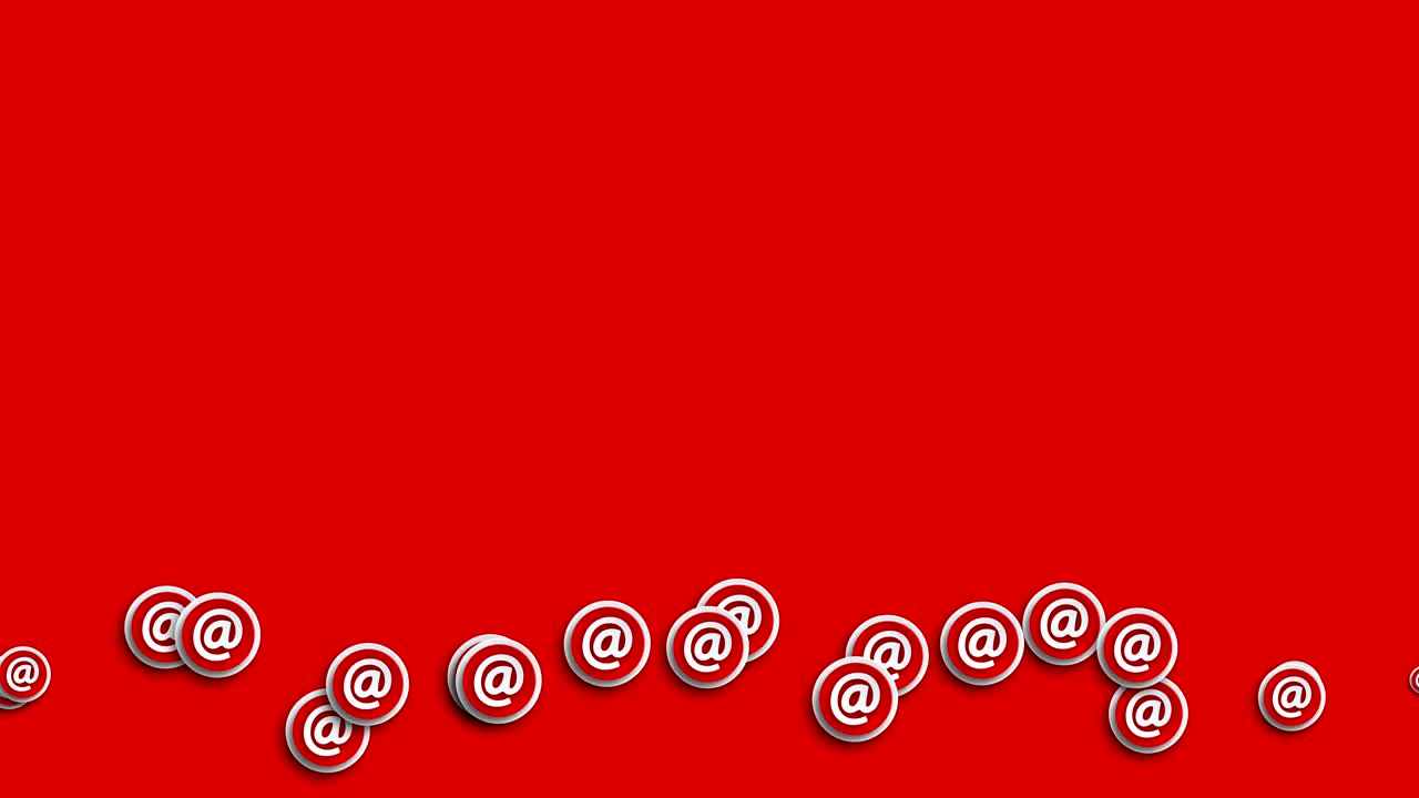 animación moderna íconos de correo electrónico abstractos fondo de movimiento