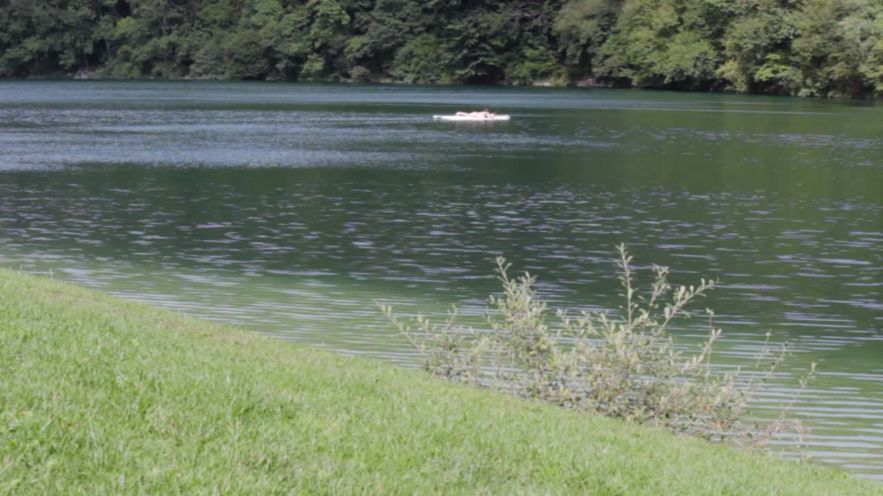 여름날 이탈리아 트렌티노 라마르 근처에서 촬영된 일부 영상