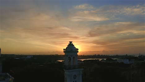 consistorial palace at dusk, colonial zone in santo domingo