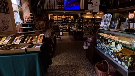 a glimpse inside a quaint italian shop