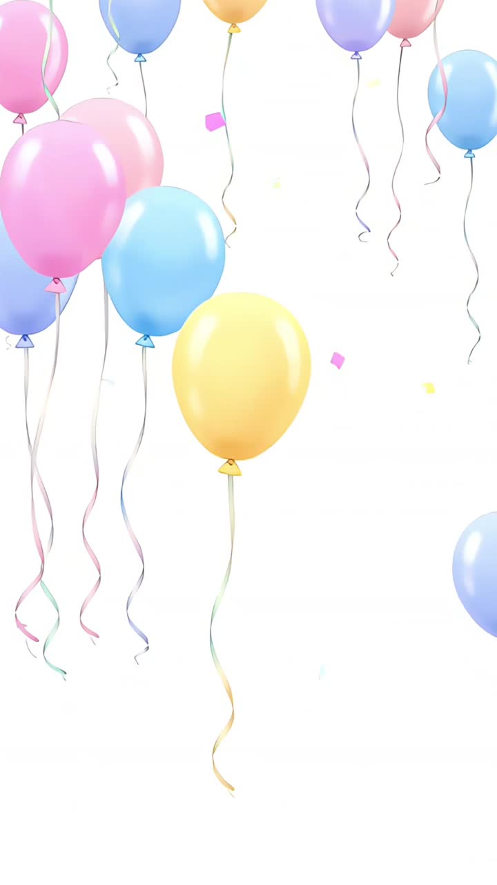 Sfondio di compleanno con palloncini