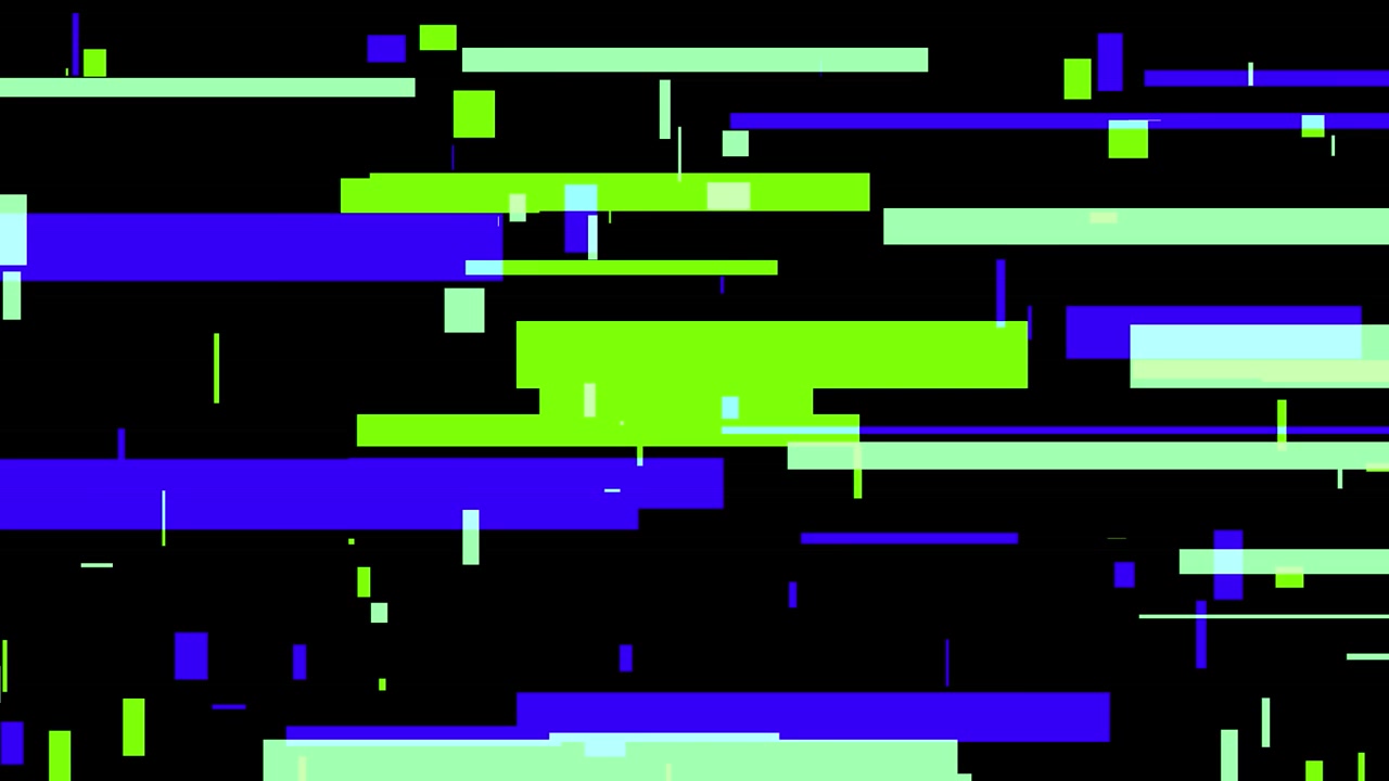 Digitaler Glitch-Effekt mit bewegten horizontalen Balken